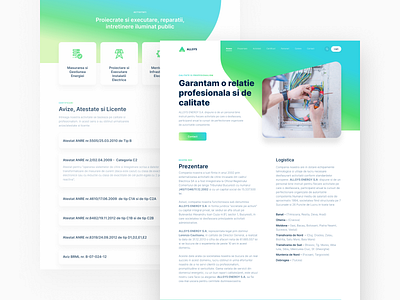 Allsys Energy clean design figma landing page landing page design landingpage logo ui design