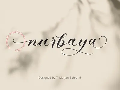 Nurbaya Script alternative branding calligraphy dancing design feminine font font design handmade luxury modern script swash typography