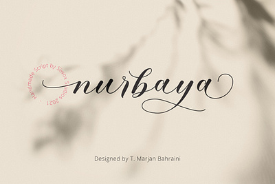 Nurbaya Script alternative branding calligraphy dancing design feminine font font design handmade luxury modern script swash typography