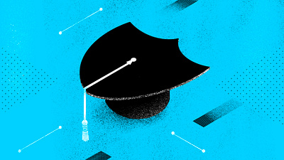 Cyber-literacy cyber literacy cyber security cybersecurity graduate illustration mortarboard procreate safe security shield