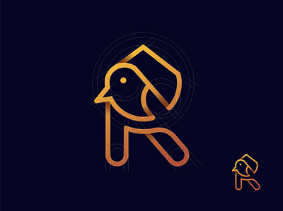r bird real estate logo concept artwork branding brid logo design art drowning grid logo illustration illustrator lettering logo logo idea logo inspiration logodesign logotype real estate logo royal logo typography ui ux vector art