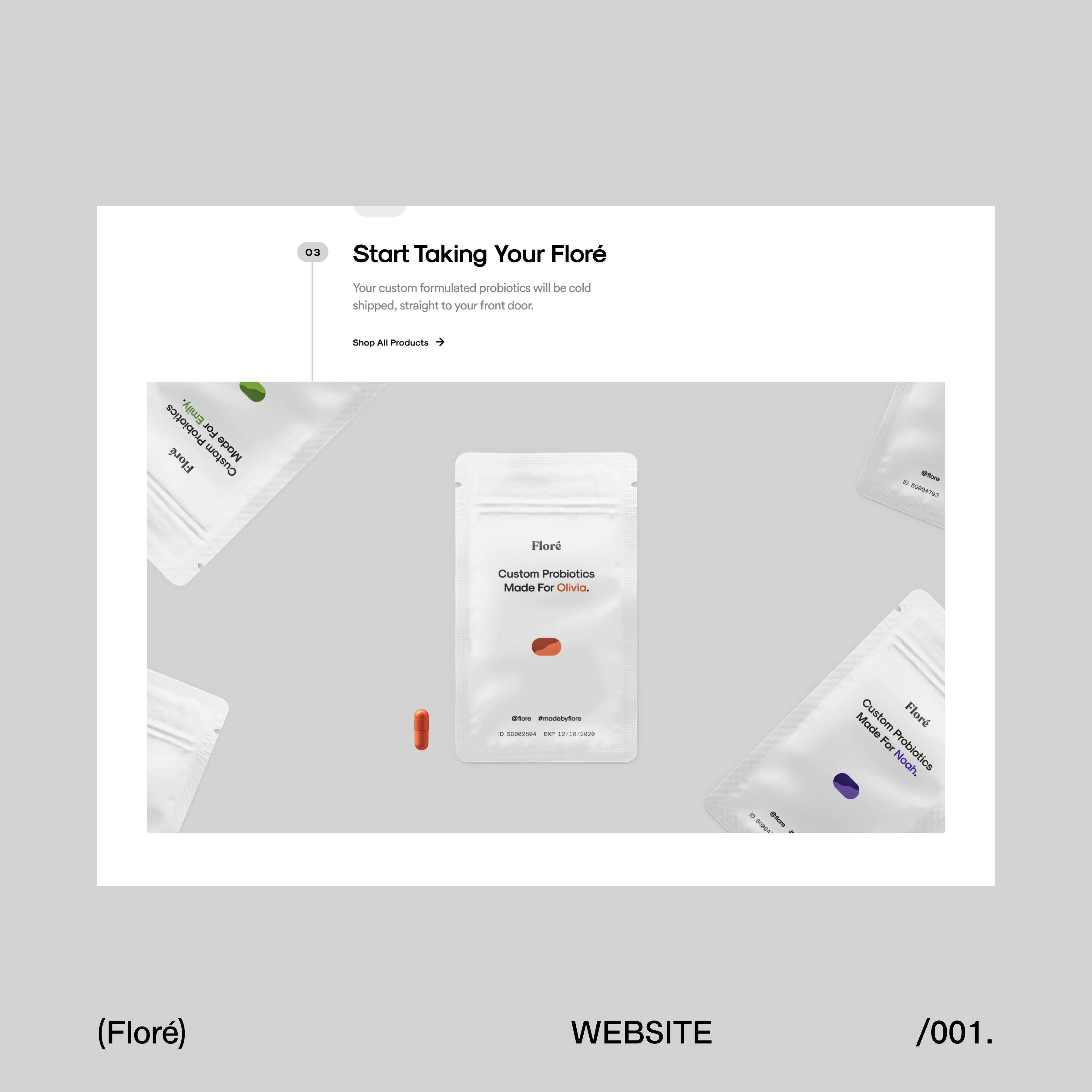 Rhythm x Flore Website clean design minimal website