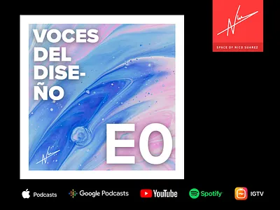 Voces del Diseño - Episodio 0 - Trailer animation branding concept design diseño iphone x logo mobile podcast typography ux web