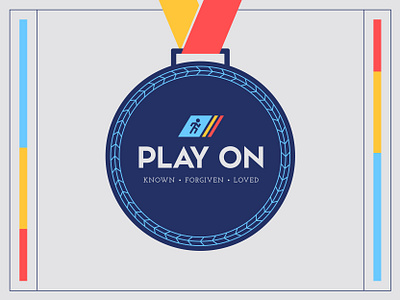 Play On 2 adventure week church church branding colors fonts icon logo medal olympic typography vbs vector vector art