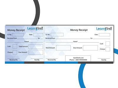 Money Receipt Design abstract art cash memo cheque corporate design graphic design hi quality money money receipt print design stationery design