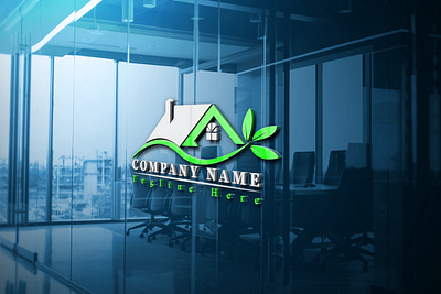 Real Estate Logo Design animation branding design flat graphic design illustration illustrator logo minimal typography