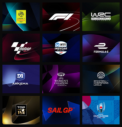 Canal+ Compétions sportives branding design sport ui web