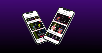 MyCANAL Sport app branding design sport ui web