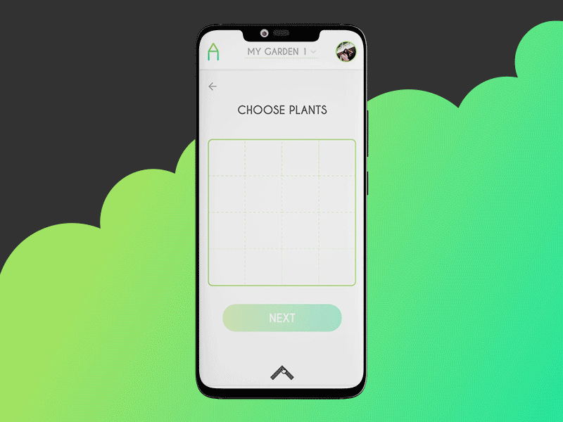 Home Garden App adobe illustrator adobe photoshop adobe xd app clean design clean ui dailyui design garden gardening green home illustration minimal mobile organizer plants ui ux