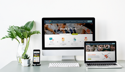 Responsive Design for Nonprofit responsive website ui