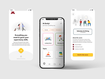 Course App app instructional design ui design