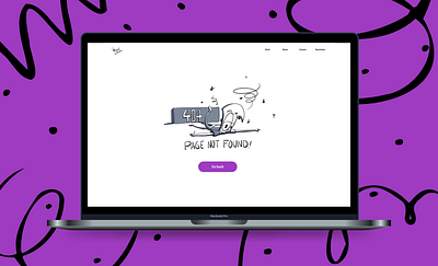 Page not found dailyui illustration productdesign ui ux