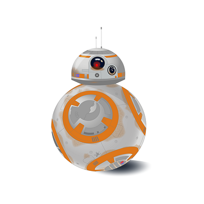 Robot bb8 Starwars bb8 cartoon character illustration robot starwar starwars vector vector illustration vectorart