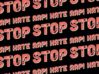 Stop AAPI Hate GIPHY animated typography animation gif giphy artist giphy sticker giphy stickers motion design motion graphic social media sticker solidarity stop aapi hate stop hate typography