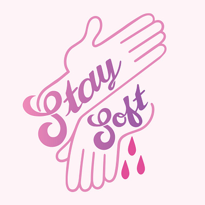 Stay Soft graphic design illustration logo