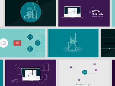 Technology upgrades video storyboard fintech presentation storyboard video