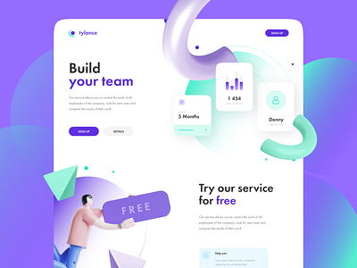 Tylance - Website for Team's Analytics creative design design figma identity landing landing page ui ux web website