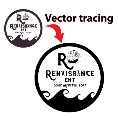 Vector tracing _ Logo adobe illustrator designer logo logodesign logotracing resize retrace trace tracing vectortrace vectortracing