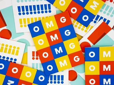 OMG Greeting Card card card design design greeting card pattern stationery