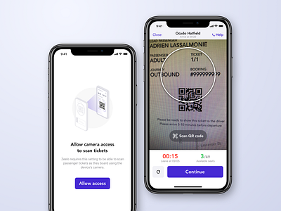 Zeelo QR Code Scanner android driver app ios qr code transport
