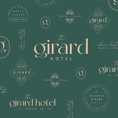 The Girard Hotel Branding brand identity brand identity design branding design graphic design logo