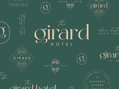 The Girard Hotel Branding brand identity brand identity design branding design graphic design logo