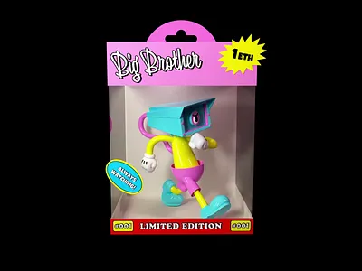 Big Brother NFT art 1930s 30s 3d animation cam cartoon character character design crypto cryptoart eth loop nft nft drop nftart nftcollector old cartoon rubberhose toy design vintage inspired