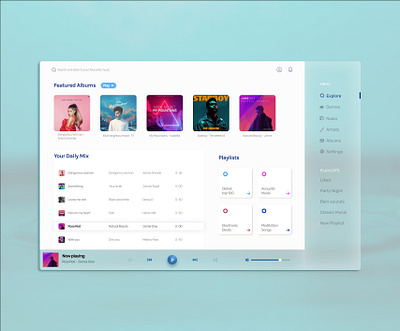 music player ui contrast design icon icon set music player music player ui ui ux