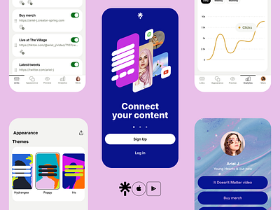 Linktree Mobile Creator App by Sebastian Petravic for Linktree on Dribbble