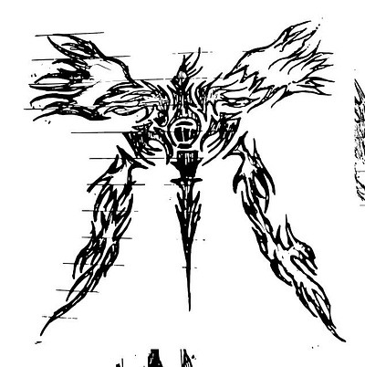 The Redestern art dark design flame illustration linear winged wingmaker
