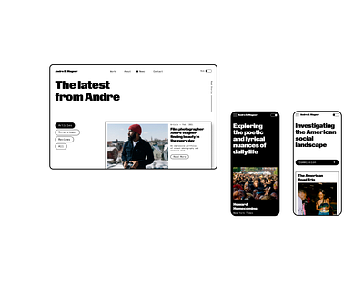 Andre Wagner Website design ui ux web