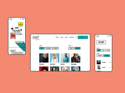 Vulture Festival Website branding design ui ux web