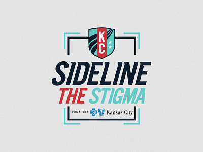 Sideline the Stigma creative design graphic design kansas city kansas city soccer logo mental health nwsl soccer sports typography