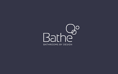 Identity for a bathroom design and installation company branding custom type design icon logo monoline stencil typography vector