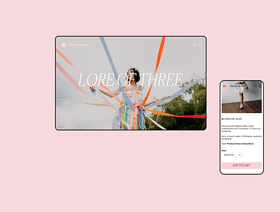 Rachel Burke Website design ui ux web