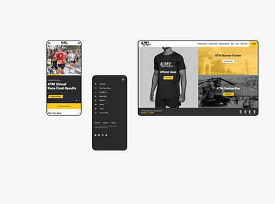 Army Ten-Miler Website design ui ux web website