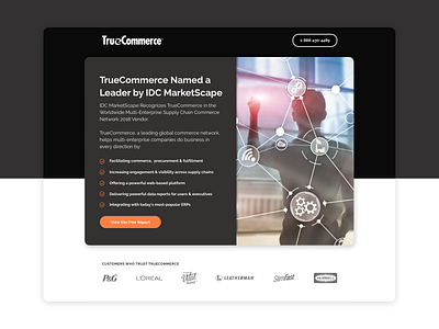 IDC Report Download | Landing Page b2b cro ecommerce edi idc report landing page ppc saas supply chain top of funnel ui ux web web design