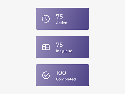 Dashboard Cards for Omnio component component ui dashboard element interaction interface ui ui ux uidesign uiux ux web design