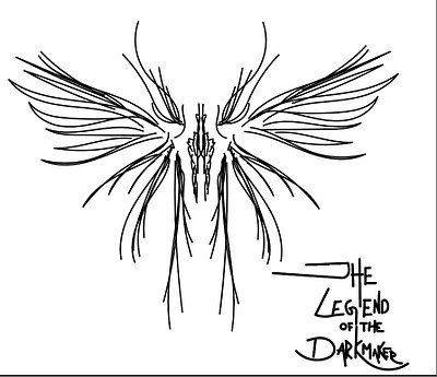 The Legend of the DarkMaker art dark darkmaker design illustration winged wingmaker