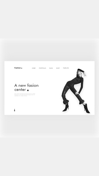 A new fashi●n enter minimal ui web