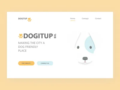 🐶 🐾 design illustration minimal ui vector web website