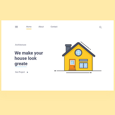 🏠 design illustration minimal ui web website