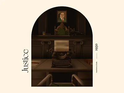 Justice art constitution illustration law procreate