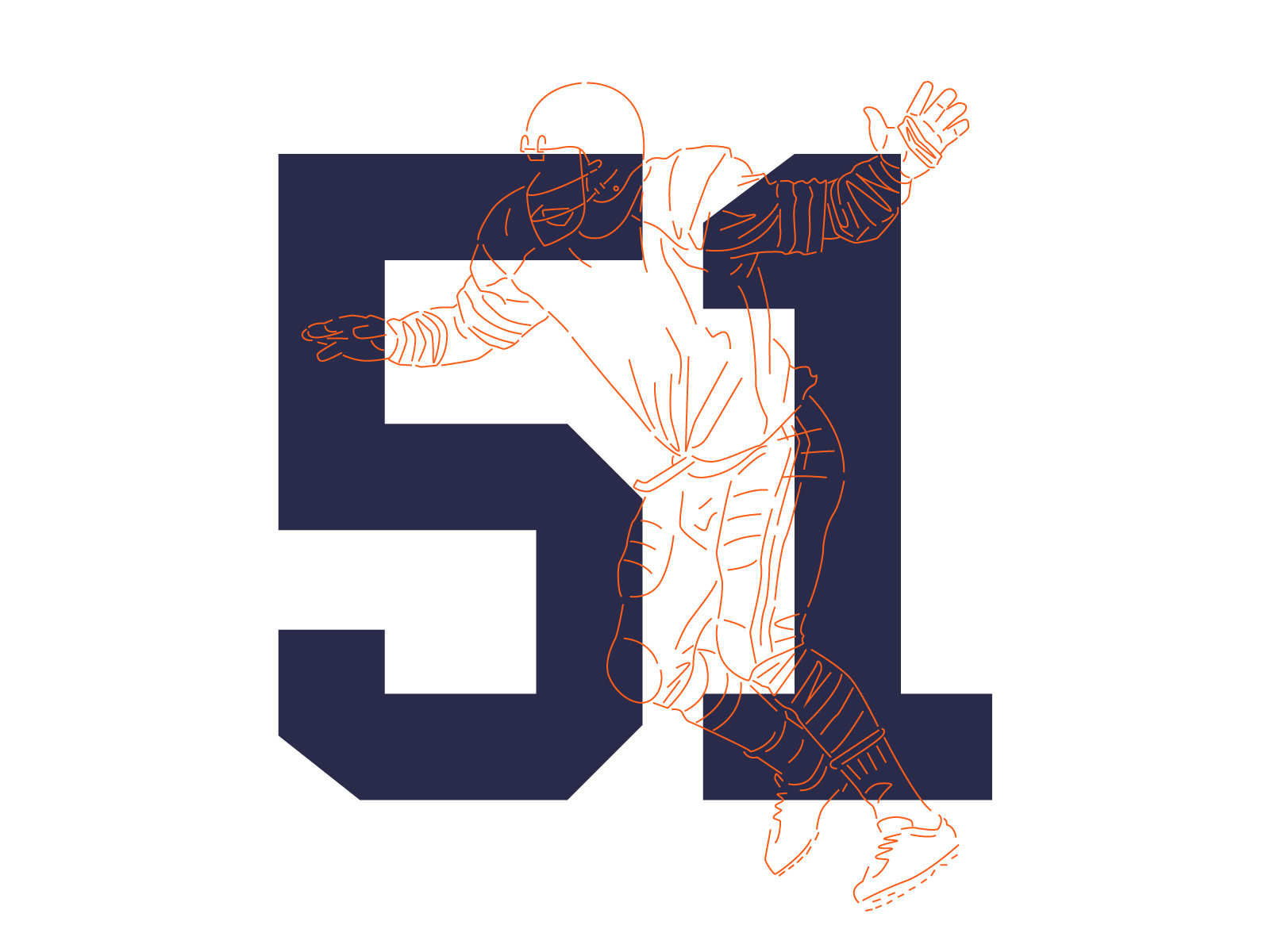 Butkus #51 by Jordan Grimes on Dribbble