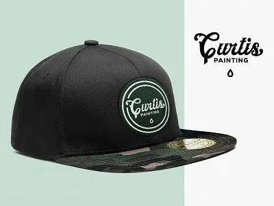 Painting Logo / Concept 1 baseball cap branding design fashion hat illustration illustrator logo mark paint painter painting