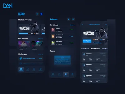 Blizzard Redesign App 💙🕹 app blizzard blizzard entertainment blue call of duty design game games gameshow gaming mobile mobile app online stream ui ui ux uidesign uiux uiuxdesign ux