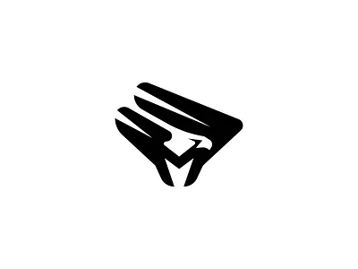 Eagle Mark american animal bird bird logo branding falcon hawk hunter icon identity illustration letter logo logos m mark predator sports vector wings