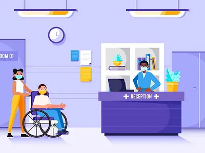 Hospital reception Freepik hospital reception