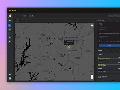 EDJX Nodes design edge edge computing edjx edjx.io flat minimal node nodes product design ui ux