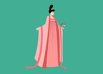 Hanfu design illustration vector